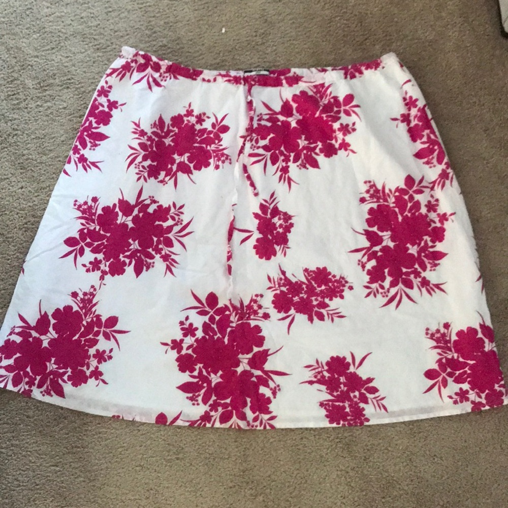 George Plus Summer Floral Skirt with Beads